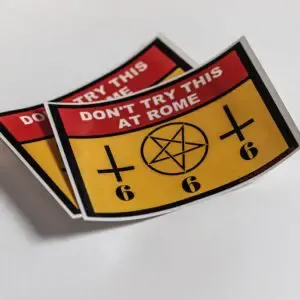 STICKER - DONT TRY THIS AT ROM